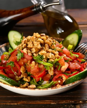 Fresh salad, an essential part of Hatay tables, at Hatay Gurme Ataşehir